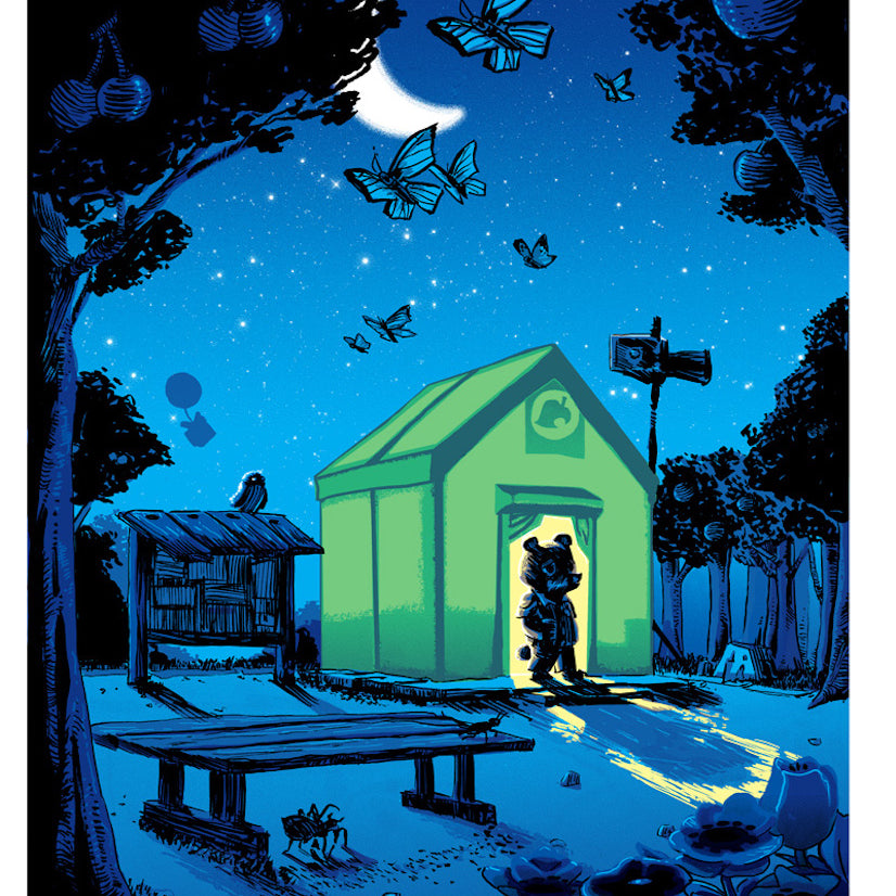 New Release: Tim Doyle's Animal Crossing inspired, "Let's Talk Infrastructure." timed edition