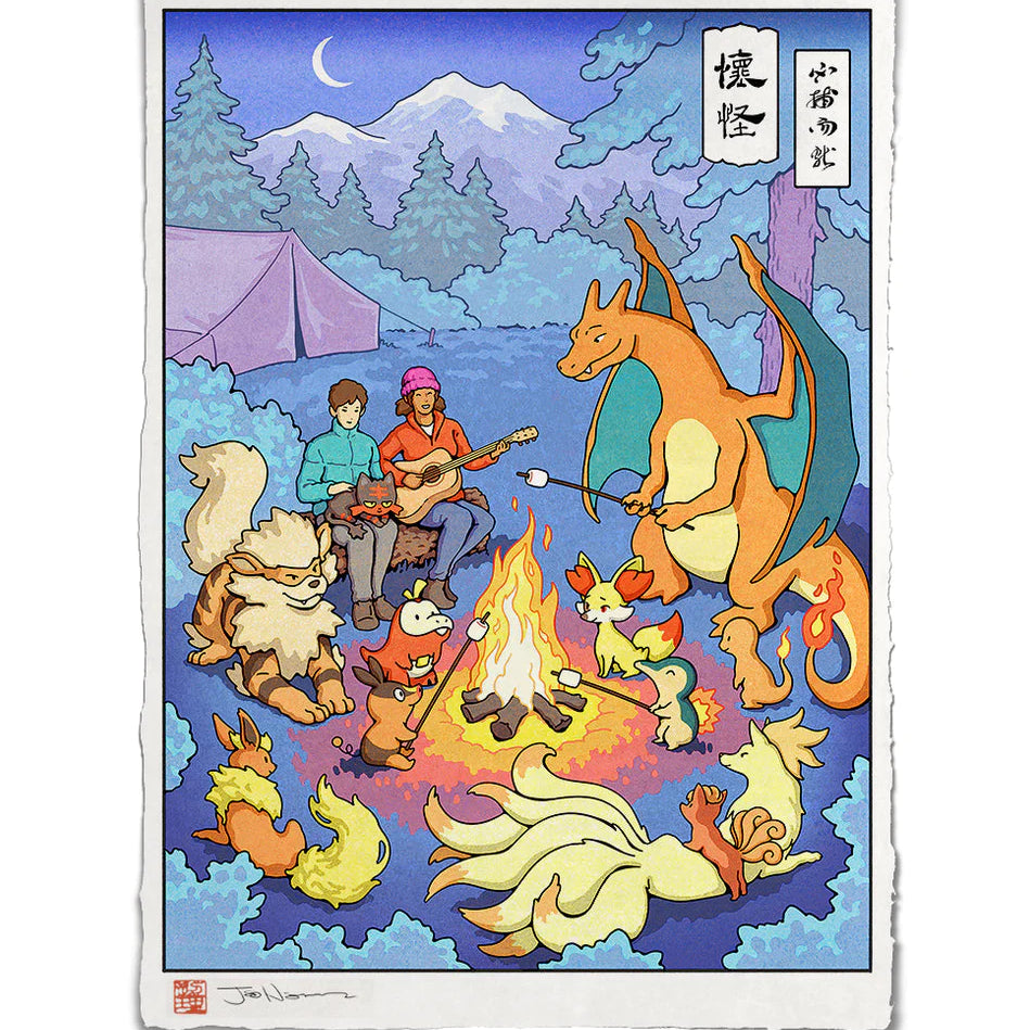 Jed Henry - "Campfire Stories" print - Spoke Art