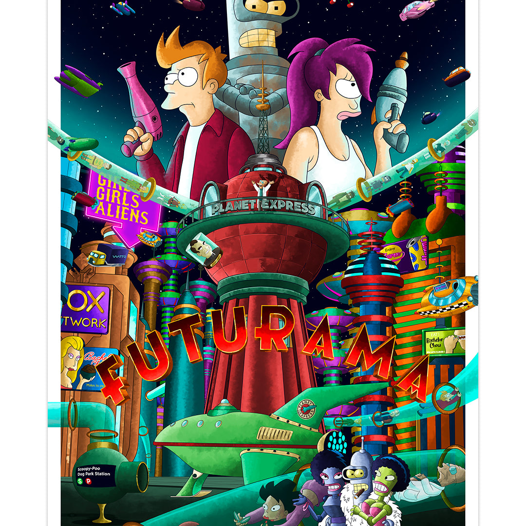 Germain Bartélémy - "Futurama" print - Spoke Art