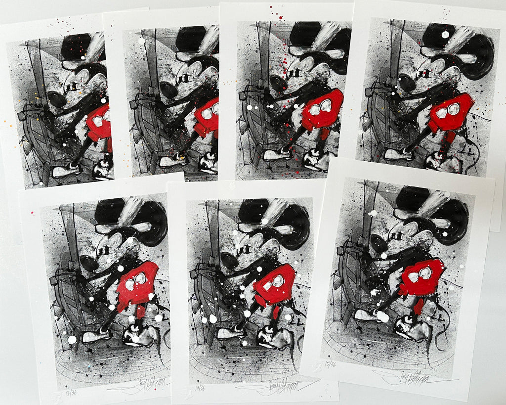 Joey Feldman - "Steamboat Willie Wonder On 24" Regular HPM prints - Spoke Art