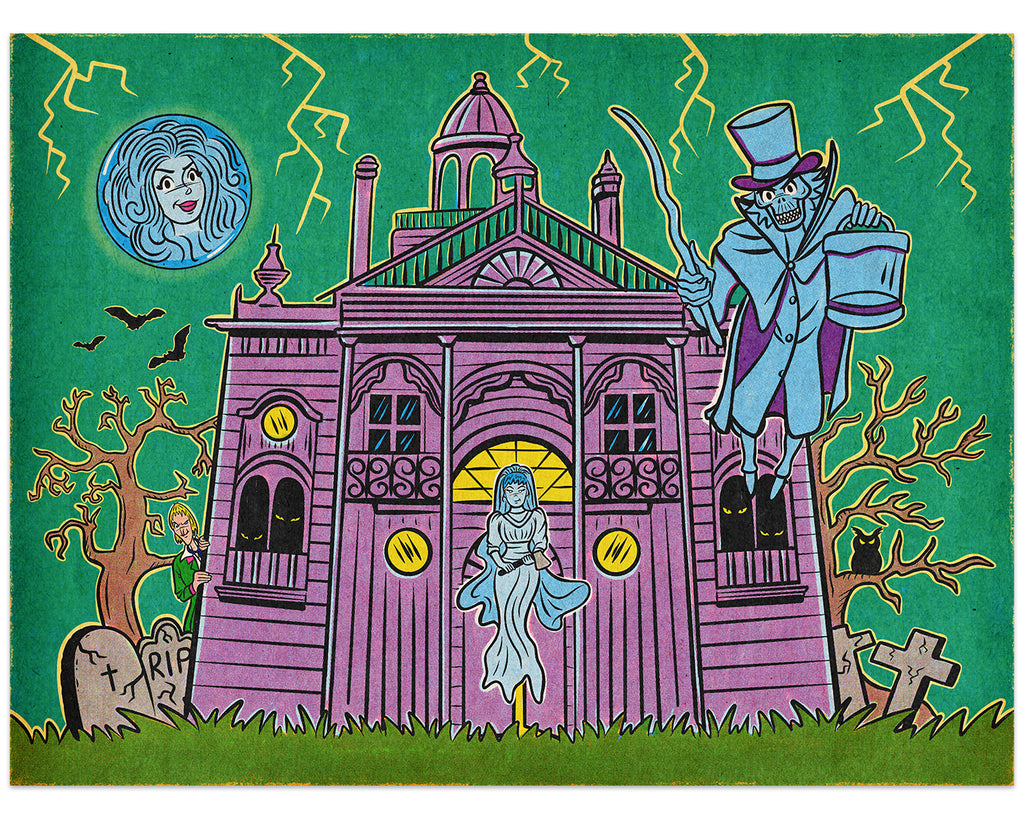 Sarah Sumeray (This Is Fun, Isn't It) - "The Haunted Mansion" print - Spoke Art