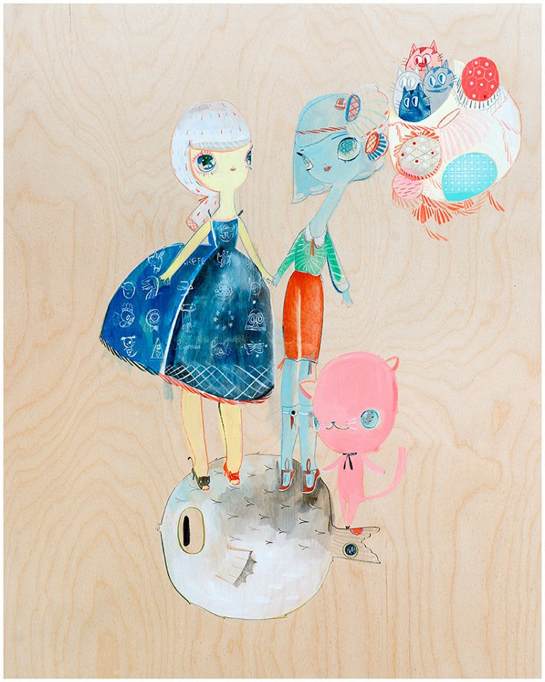 Kelly Tunstall + Ferris Plock - "fugu" print - Spoke Art