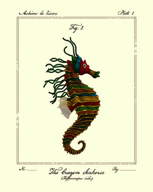 Tracie Ching - "The Crayon Seahorse" - Spoke Art