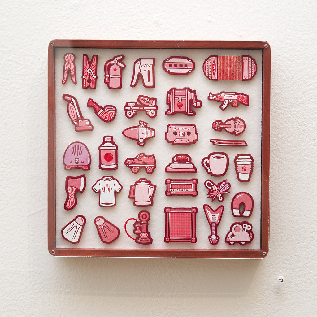 “Tiny Objects” (Red) - Spoke Art