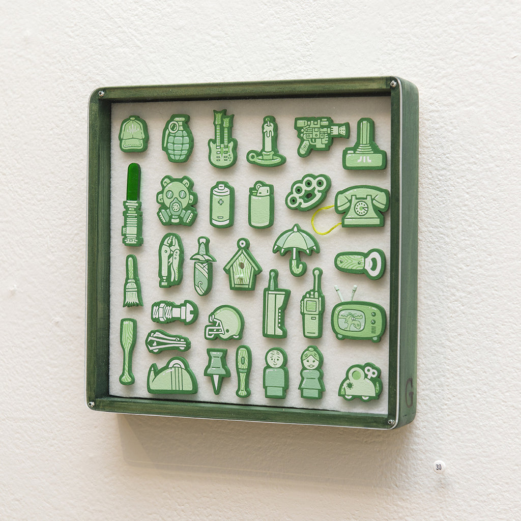 “Tiny Objects” (Green) - Spoke Art