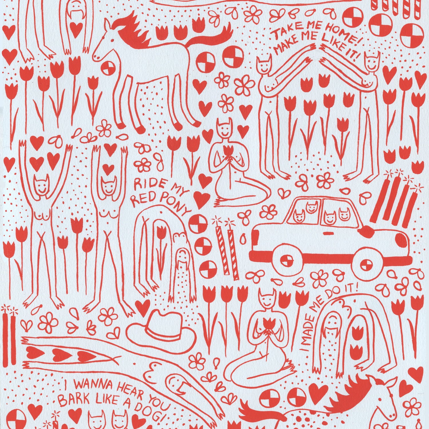 Teryn Brown - "Ride My Red Pony" - Spoke Art