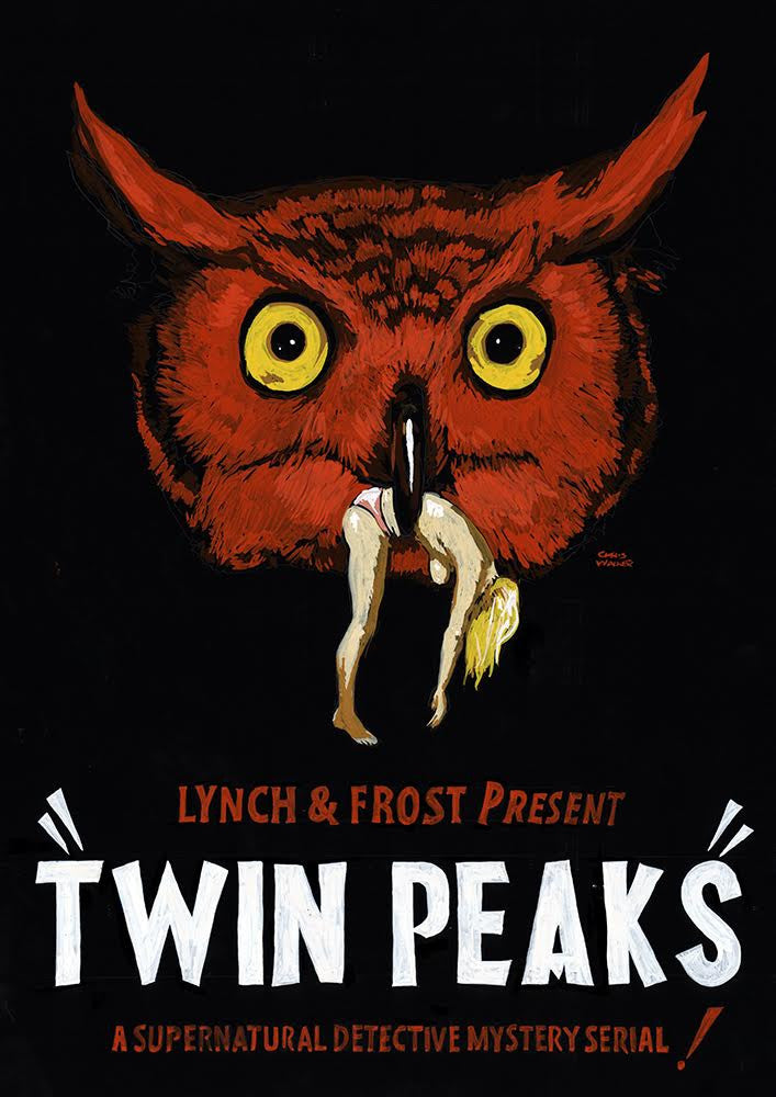 Chris Walker - "Twin Peaks 'Red Owl' Advertising Poster" - Spoke Art