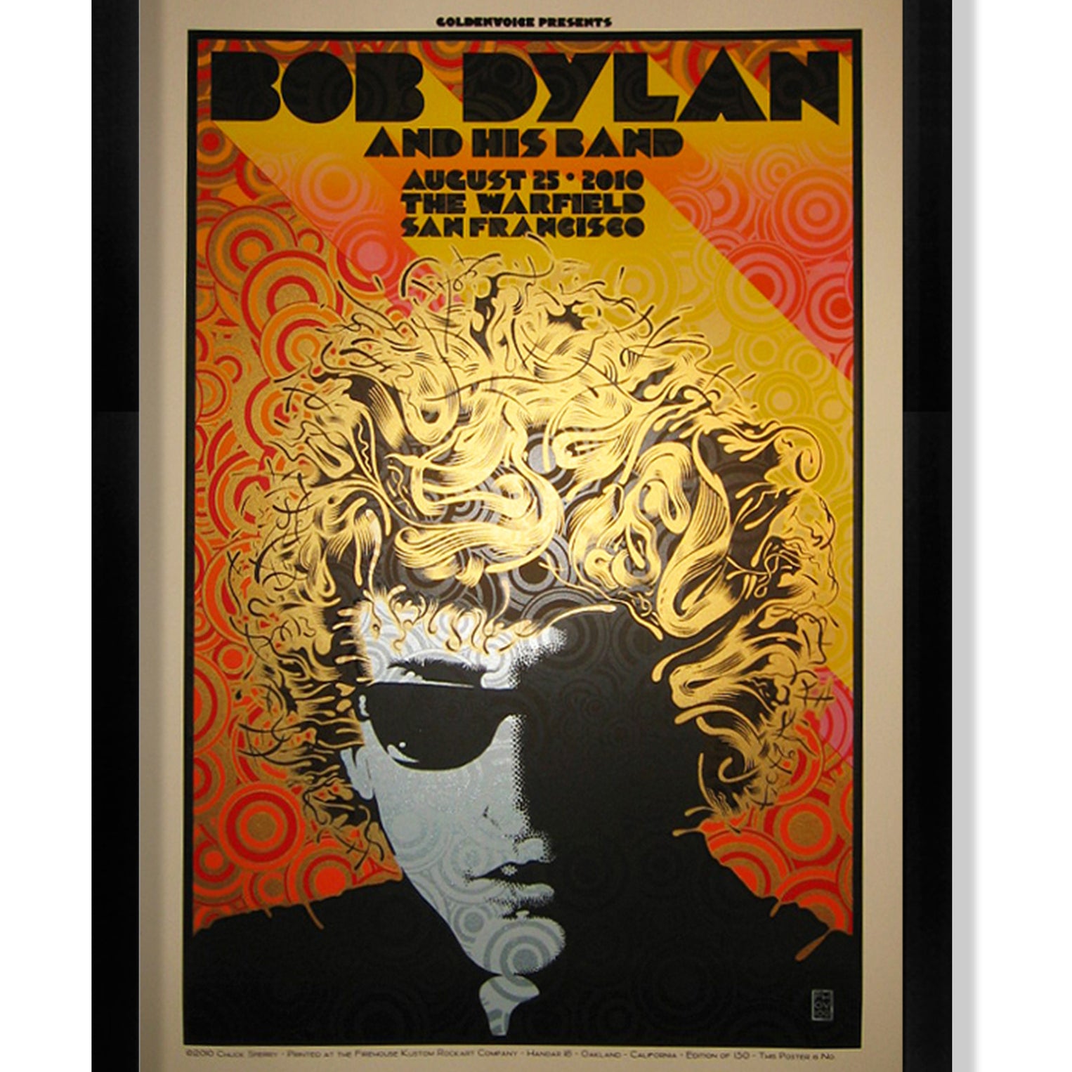 Chuck Sperry - "Bob Dylan and His Band at The Warfield" - Spoke Art