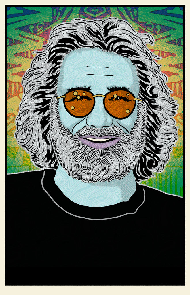 Chuck Sperry - "Jerry Garcia (Winter)" - Spoke Art