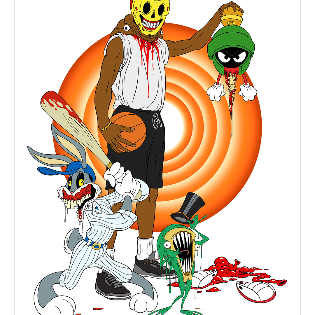 Alex Pardee Too Looney limited edition print for ComplexCon 2021