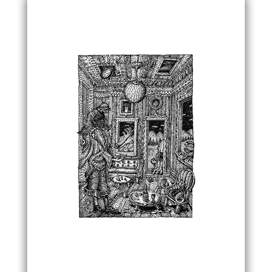 David Welker - "Tea at Aunt Susie's" (print) - Spoke Art