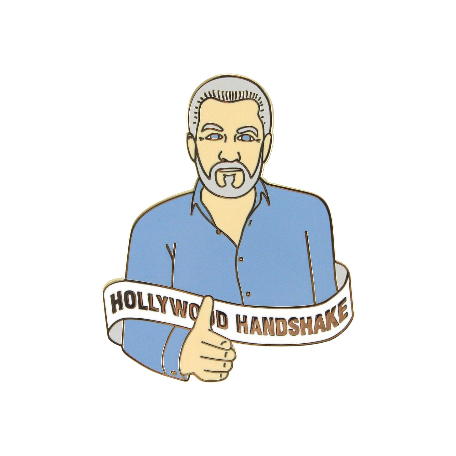 Staciamade - "Hollywood Handshake" Enamel Pin - Spoke Art