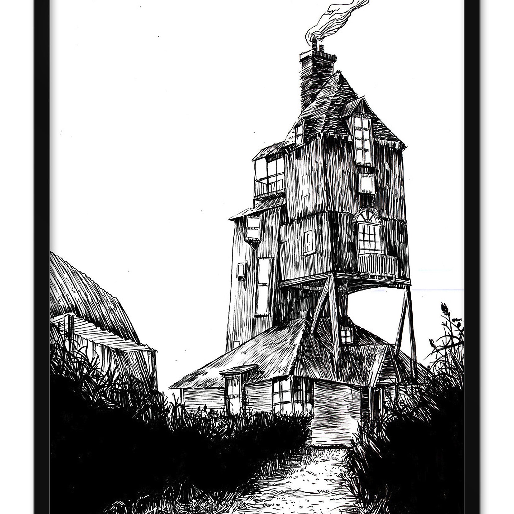 Tim Doyle - "It's Not Much, But It's Home" (original sketch) - Spoke Art