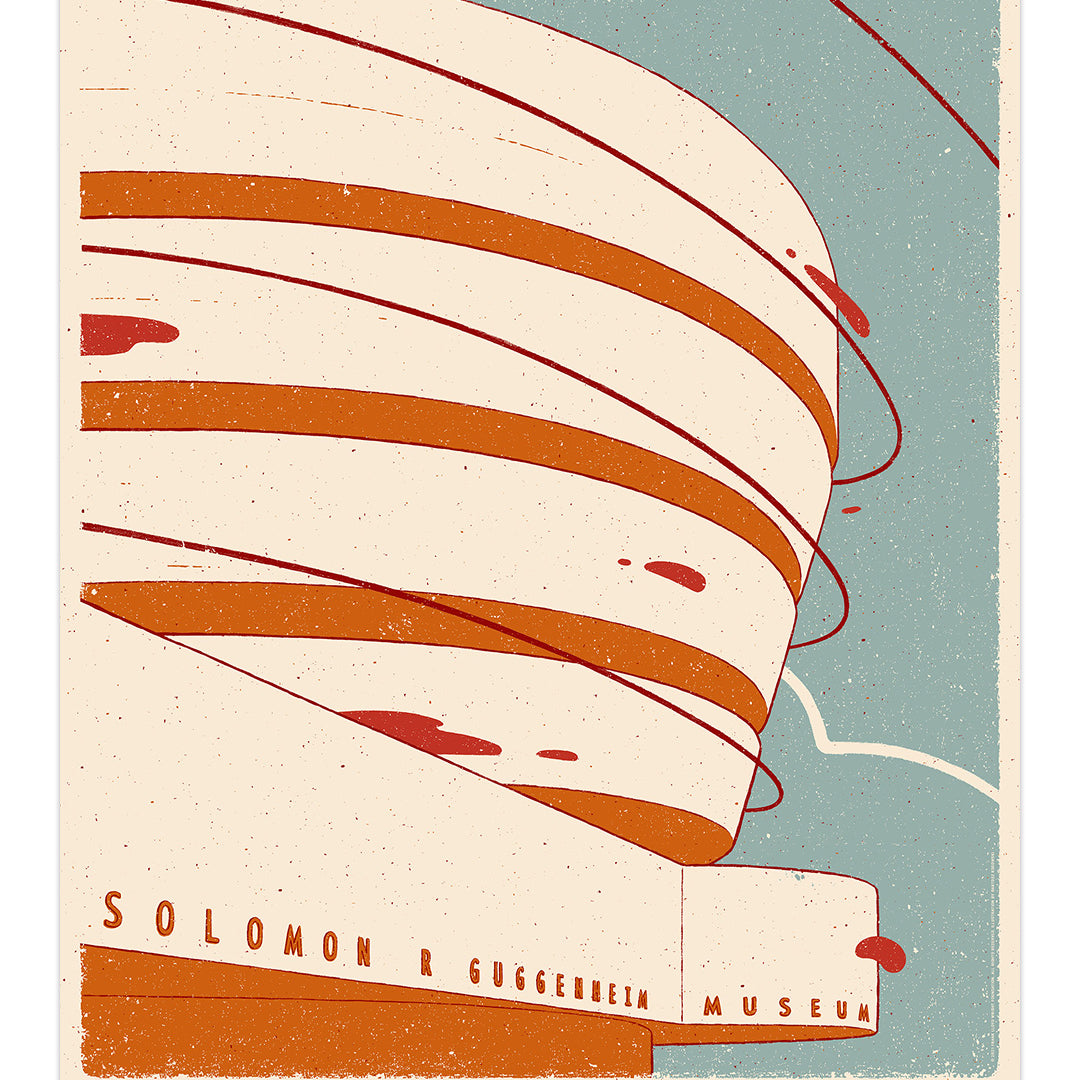 Bartosz Kosowski Guggenheim Museum Lloyd Wright limited edition regular print