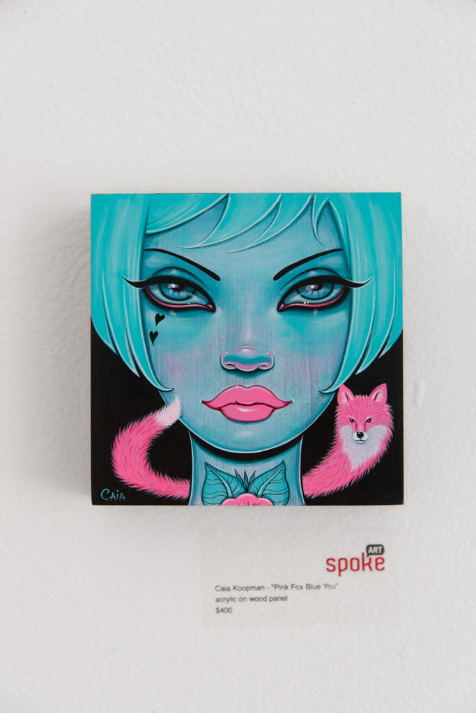 "Pink Fox Blue You" - Spoke Art