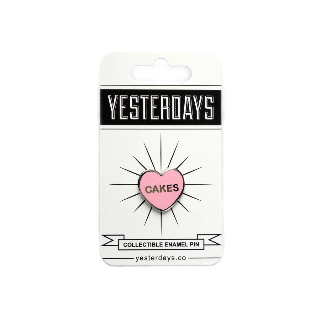 Cakes Candy Heart Enamel Pin - Spoke Art