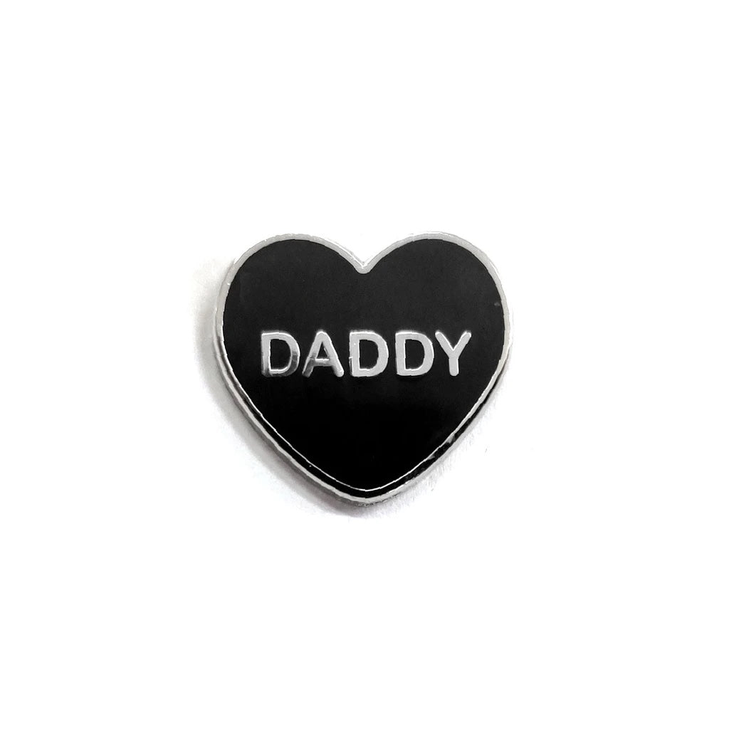 Daddy Candy Heart Enamel Pin - Spoke Art