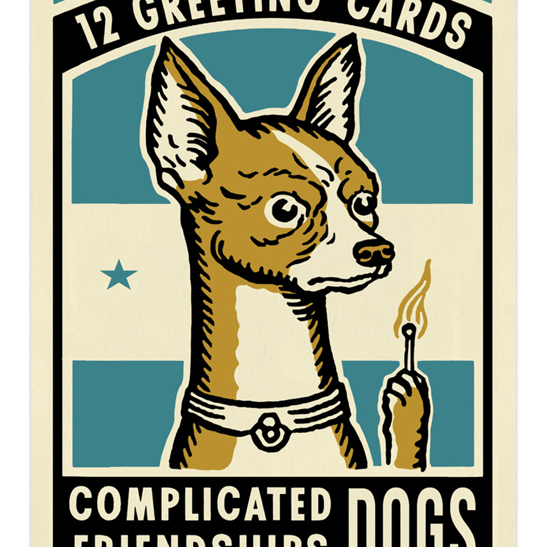 Ravi Zupa - "Complicated Friendships Dog" Greeting Cards - Spoke Art