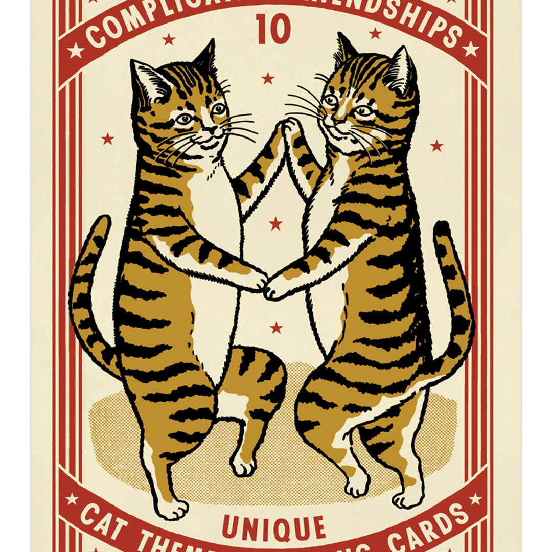 Ravi Zupa - "Complicated Friendships Cat" Greeting Cards - Spoke Art