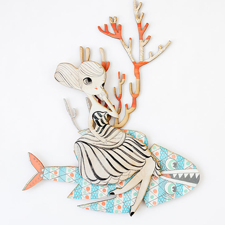KeFe - "Coral Float" - Spoke Art