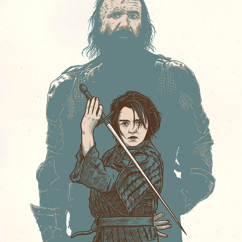 Dan Grissom - "Arya and the Hound" - Spoke Art