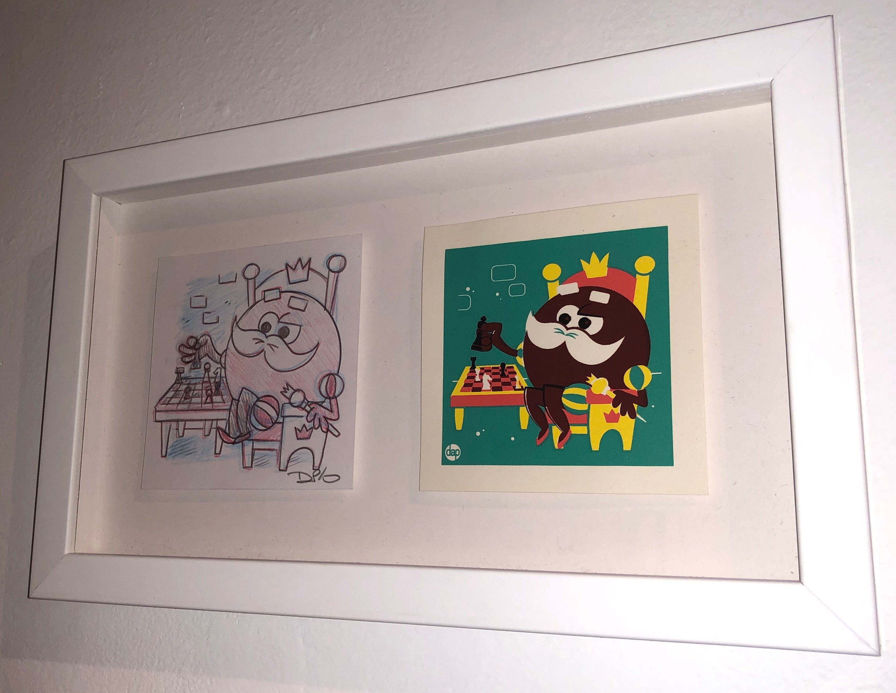 Dave Perillo - "King Ding Dong Original Sketch & Print" - Spoke Art