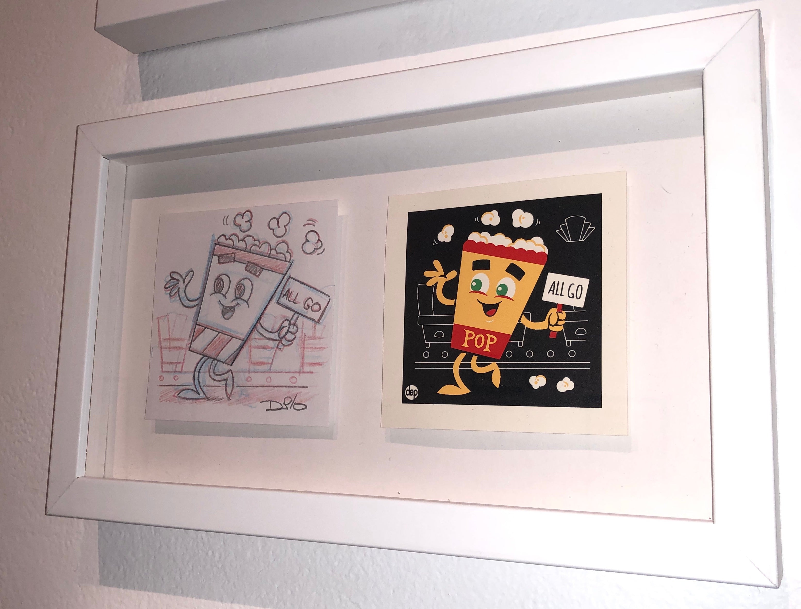 Dave Perillo - "Popcorn Original Sketch & Print" - Spoke Art