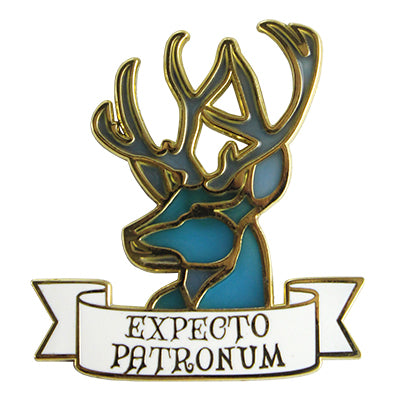BxE Buttons - "Expecto Patronum" Enamel Pin - Spoke Art
