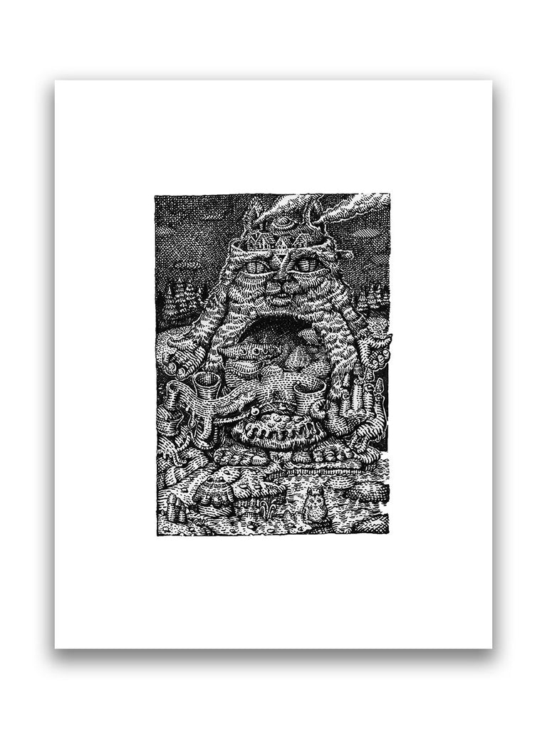 David Welker - "The Firmament According to Kittyam" (print) - Spoke Art