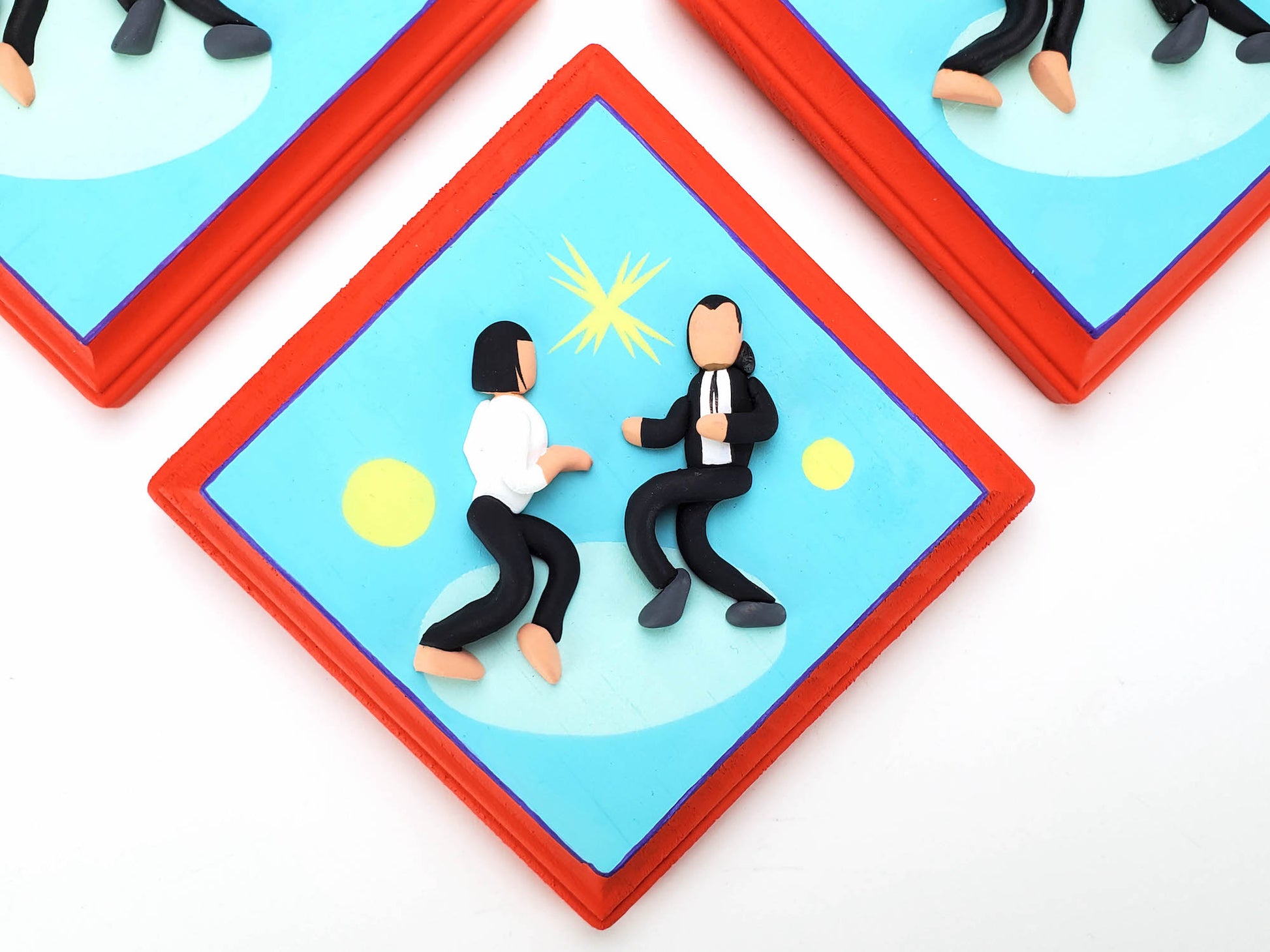 Geoff Trapp Twist Off Pulp Fiction inspired wooden plaque