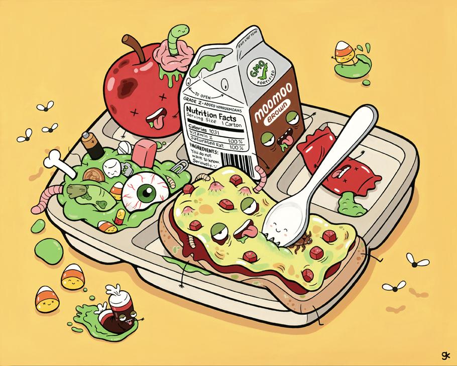 Gina Kirlew - "Pizza Fright-day!" Print - Spoke Art