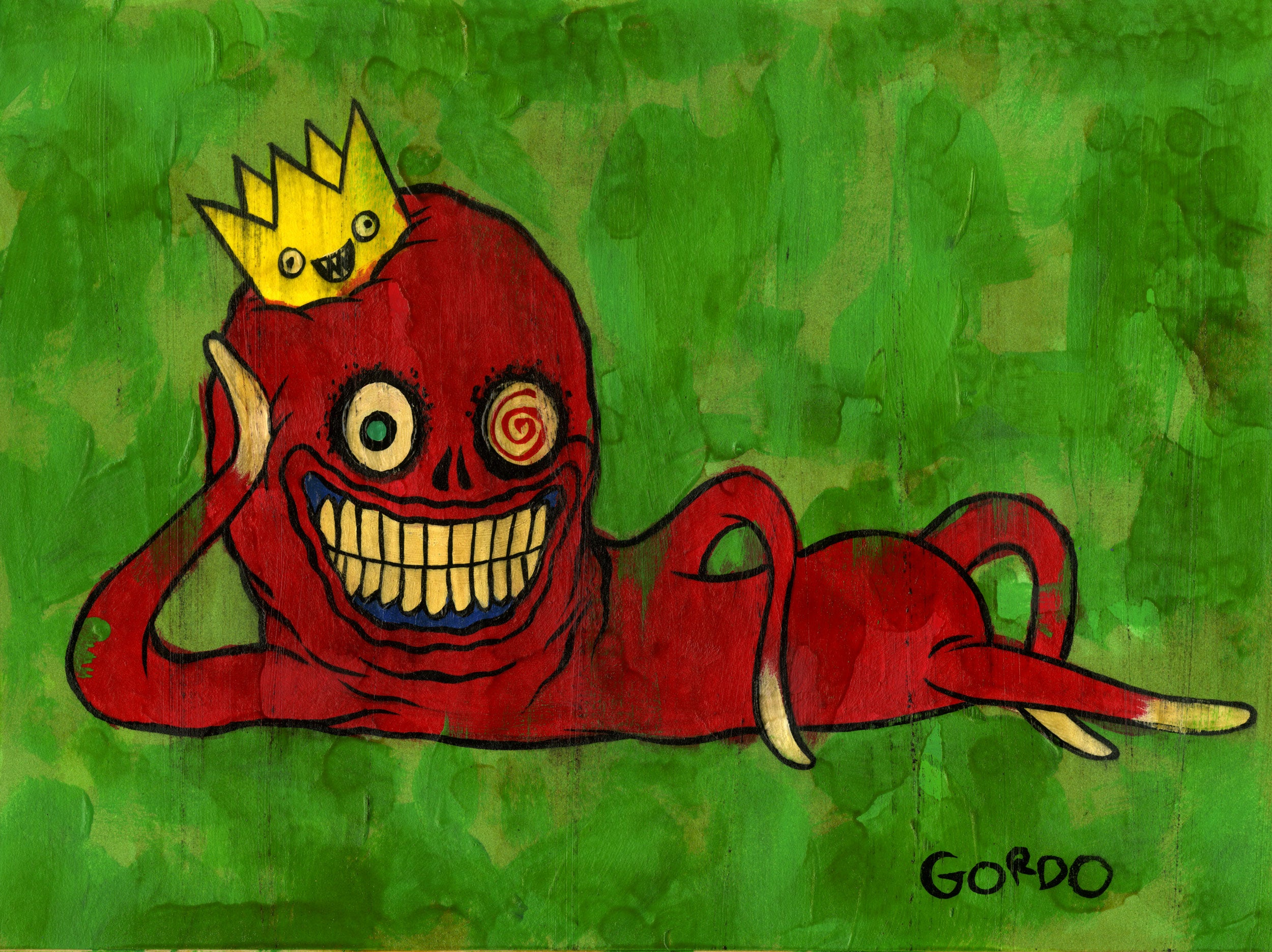 Alex Pardee - "Gordo's Self Portrait 8" - Spoke Art