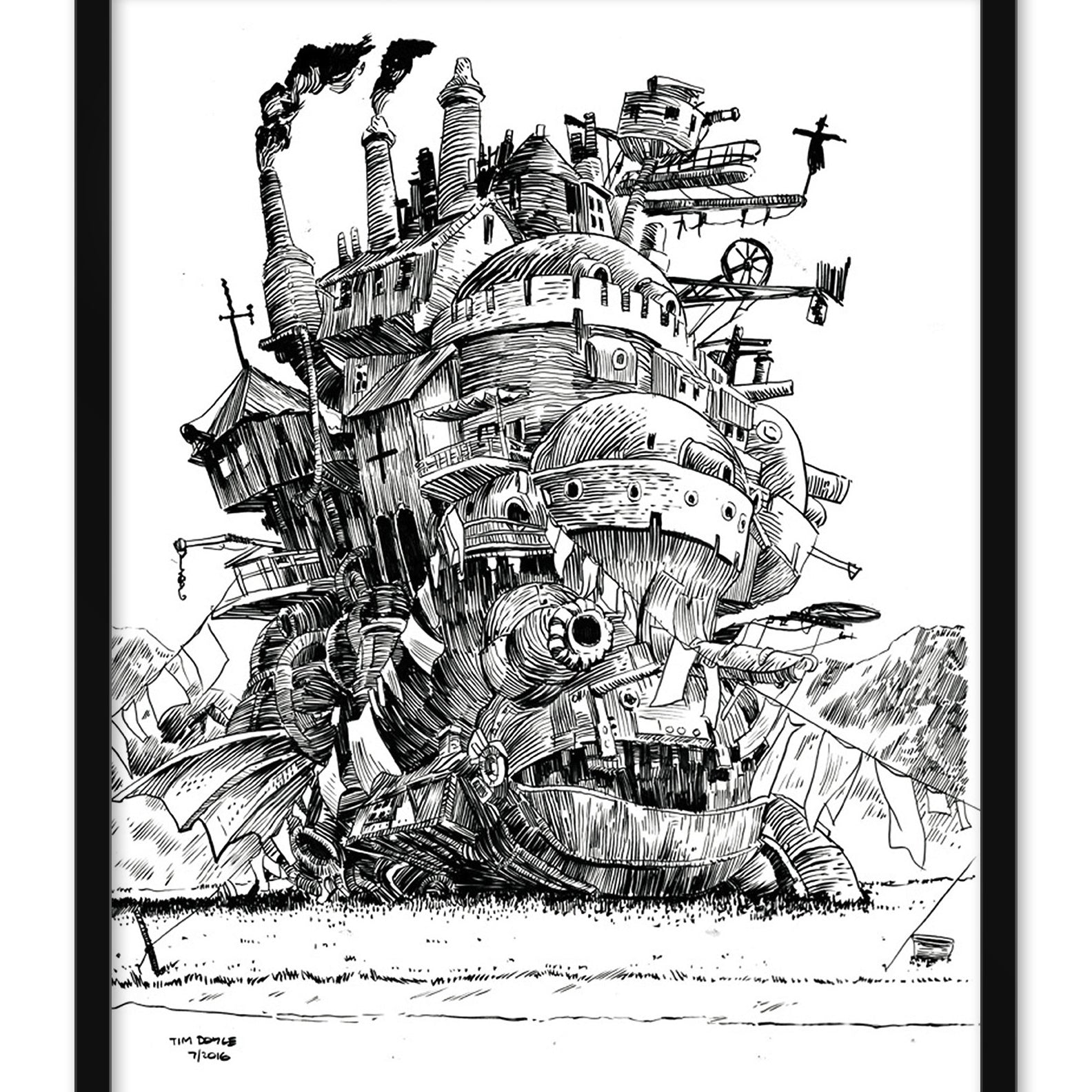 Tim Doyle - "May All Your Bacon Burn" (original sketch) - Spoke Art