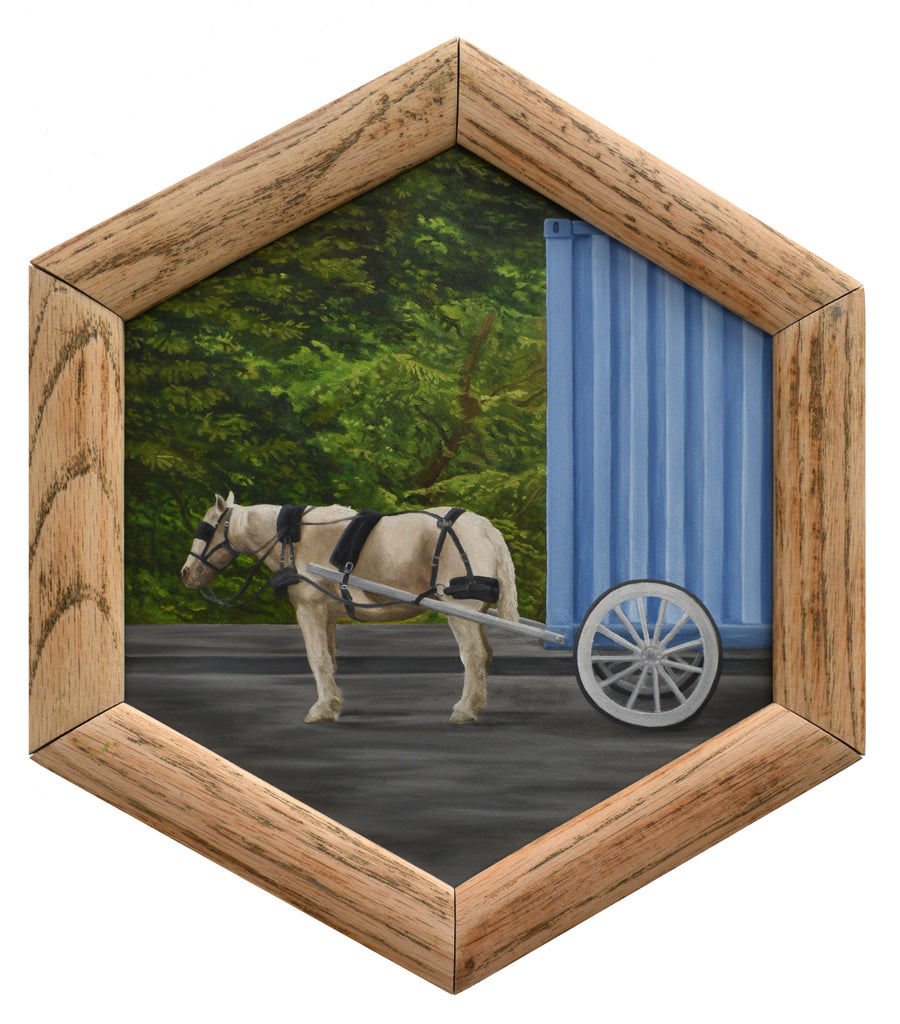 Peter Adamyan - "Horse Drawn Cargo Delivery" - Spoke Art