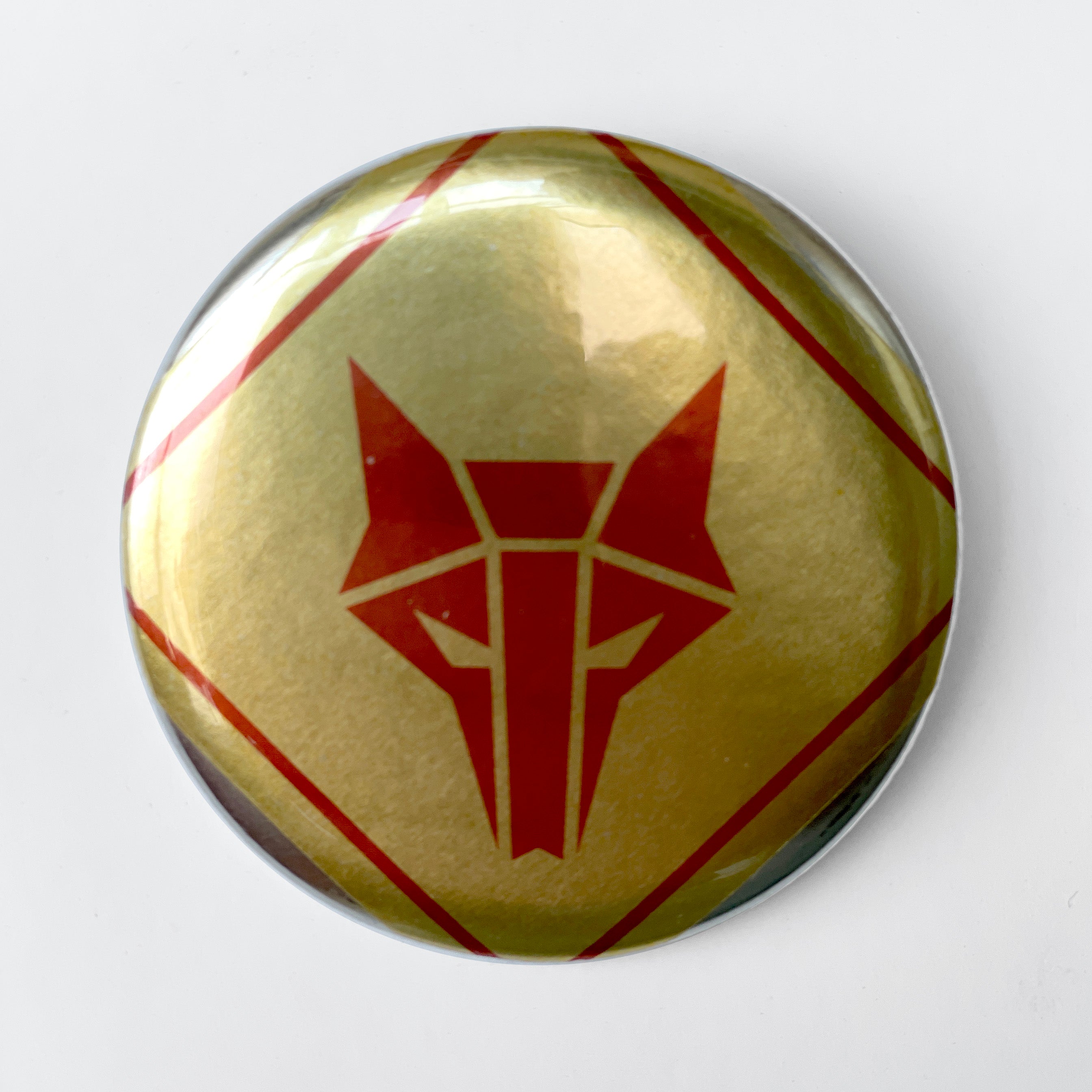 Lit Escalates - "Hazard Bedlam - Howler" button - Spoke Art