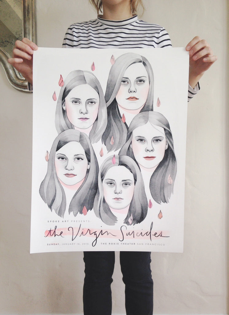 Monica Garwood - "The Virgin Suicides" - hand embellished print - Spoke Art