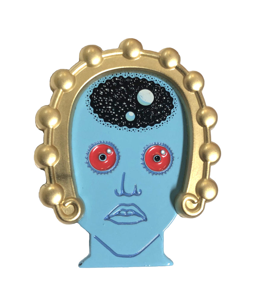 Draag with Headband (Fantastic Planet) Enamel Pin - Spoke Art