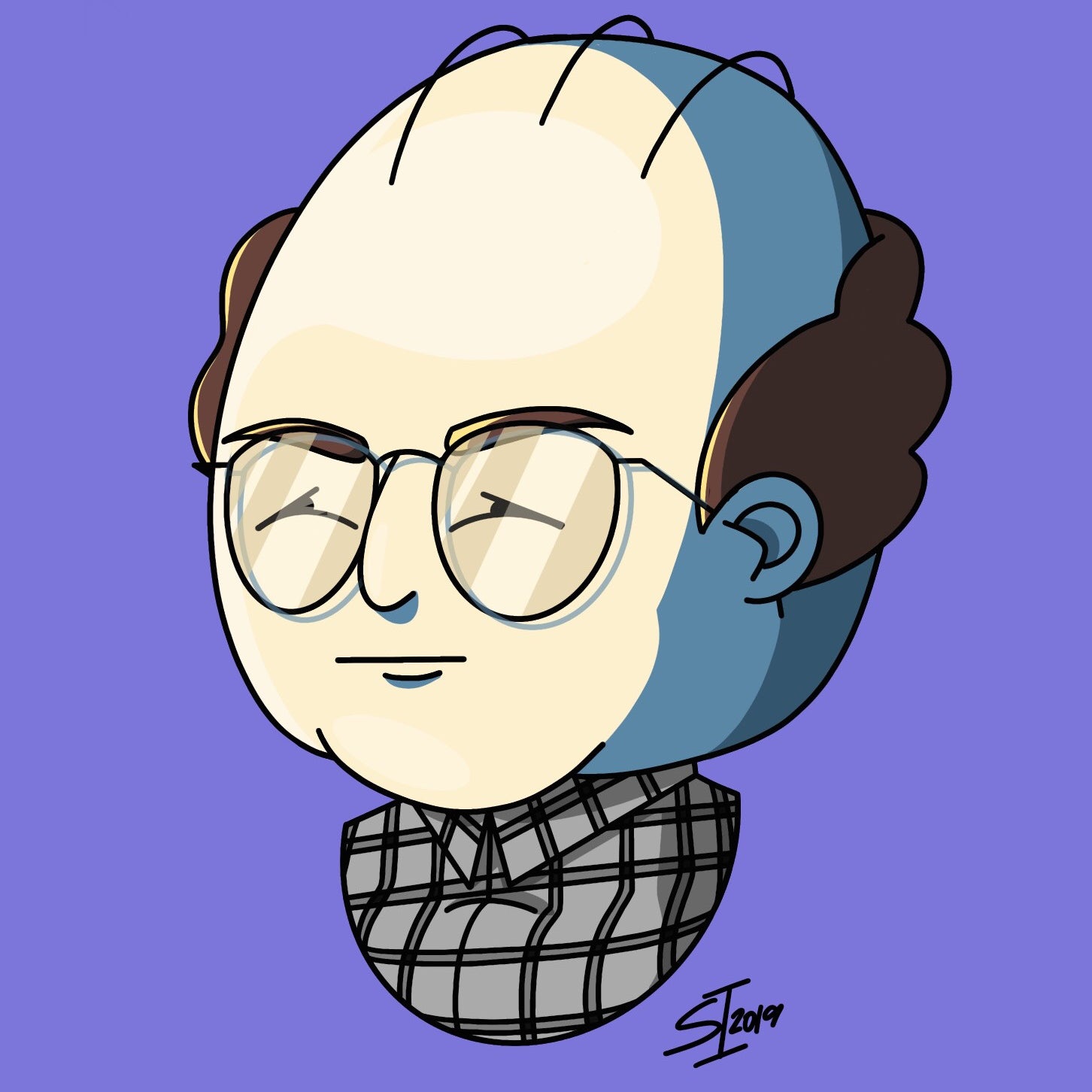 Stephanie Insalaco - "Seinfeld Pop Art Caricatures: George" - Spoke Art