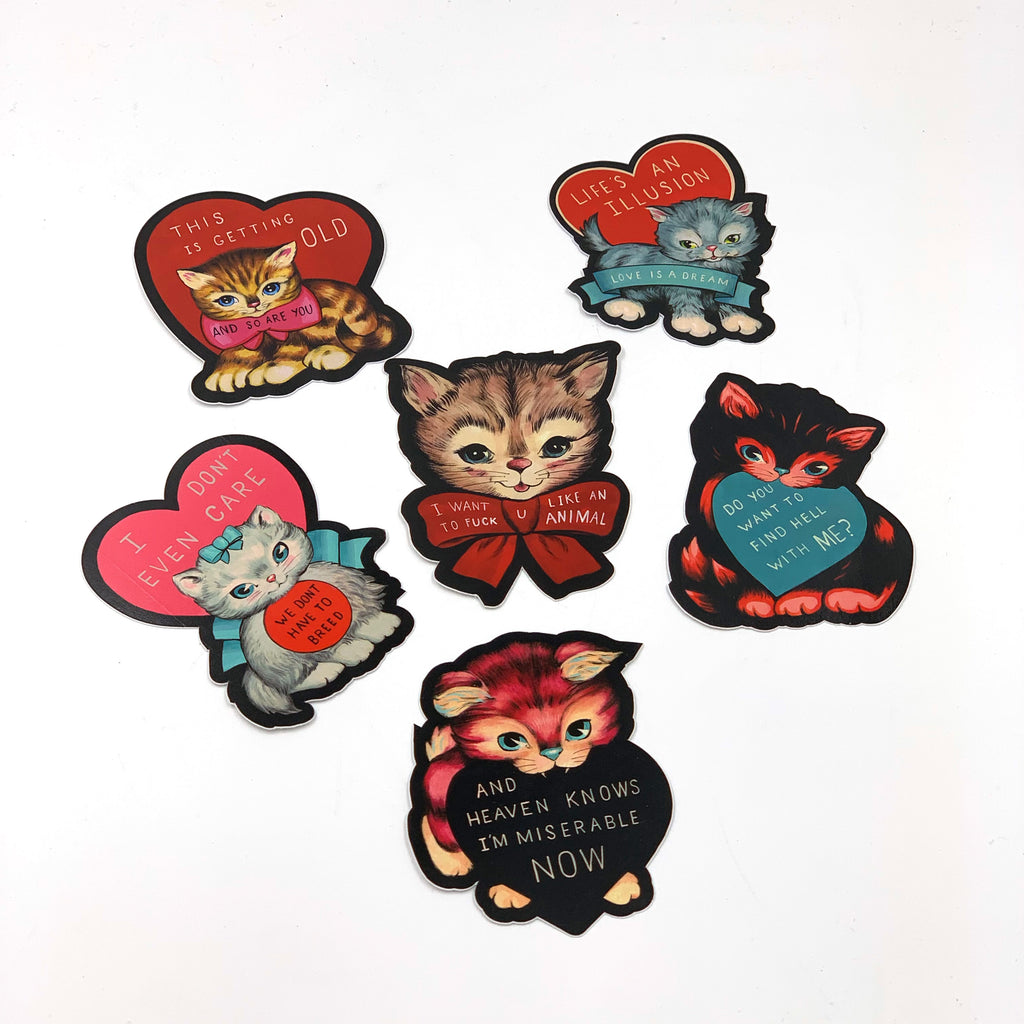Casey Weldon - "Love Cats" Sticker Set Volume One! - Spoke Art