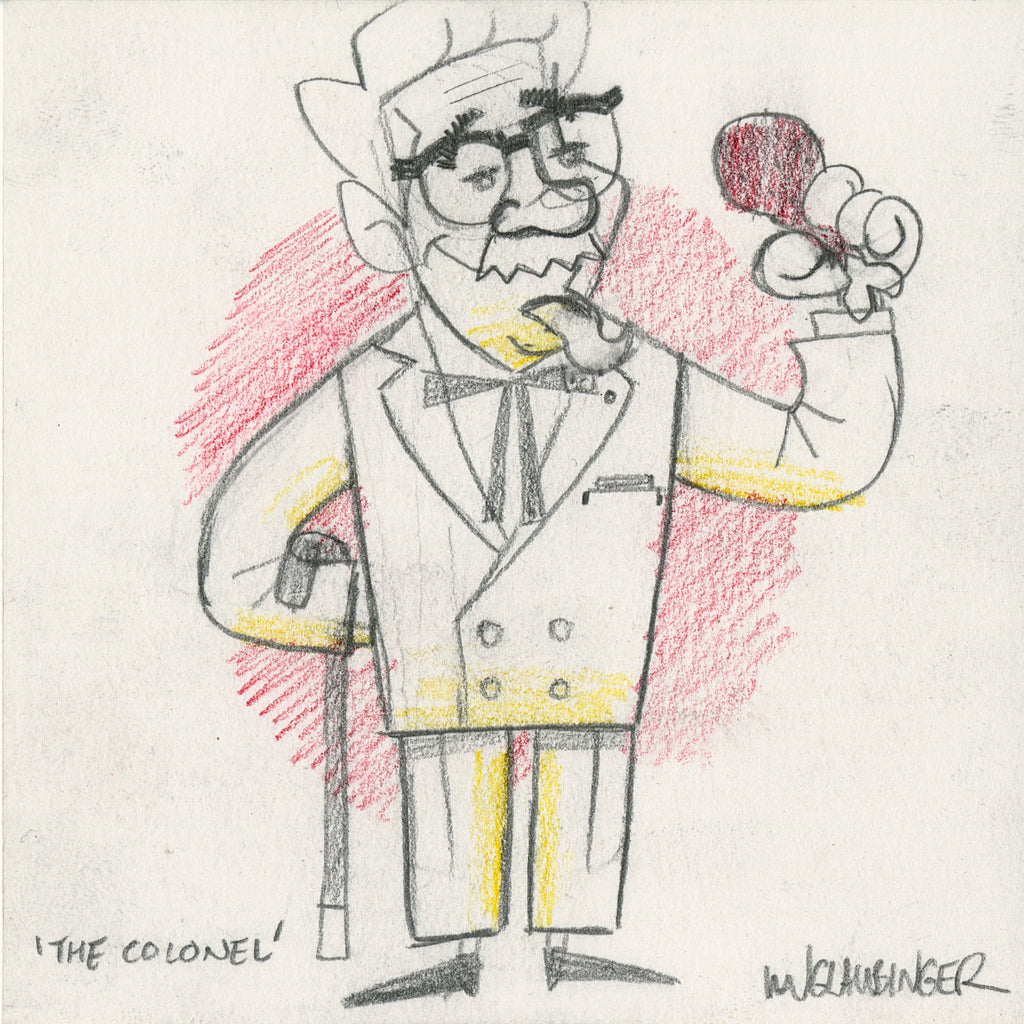 Ian Glaubinger - "The Colonel Original Sketch & Print" - Spoke Art