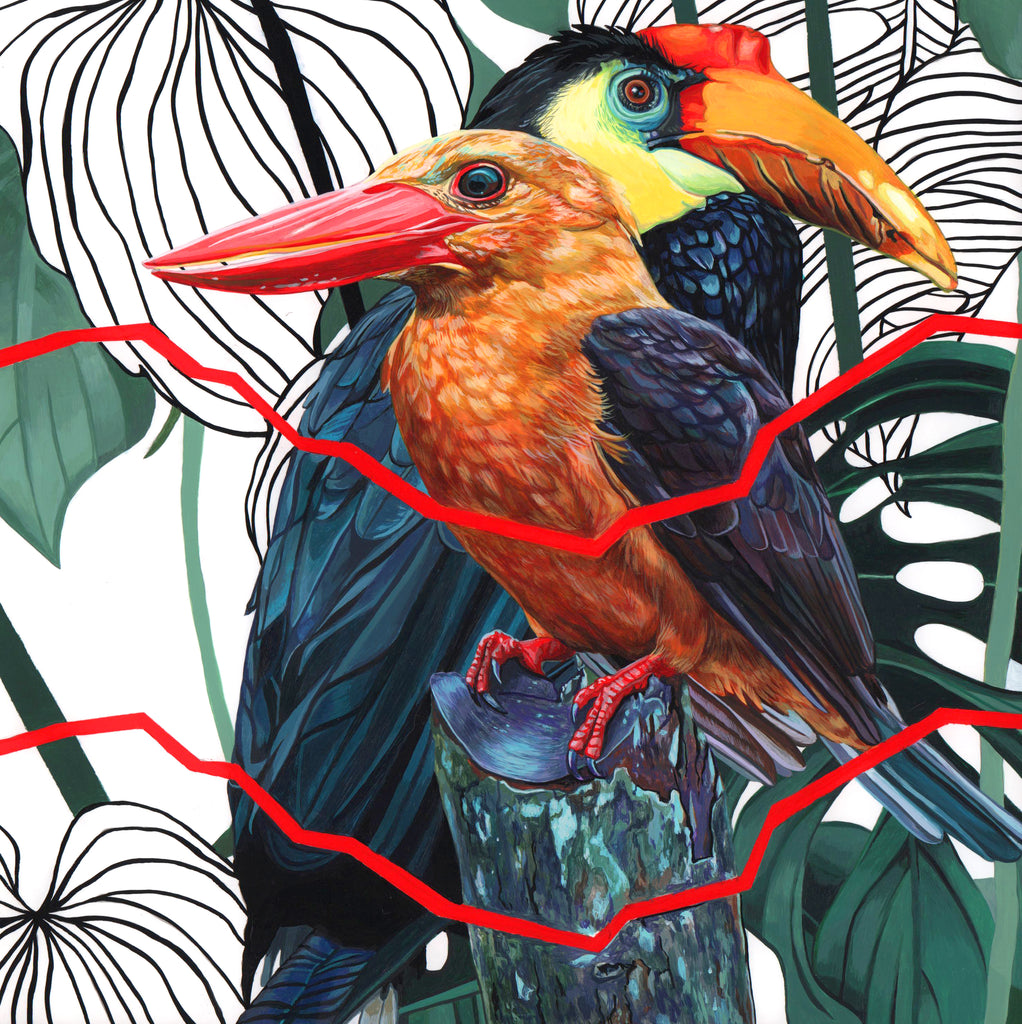 Juan Travieso - "Endangered Birds #169" - Spoke Art