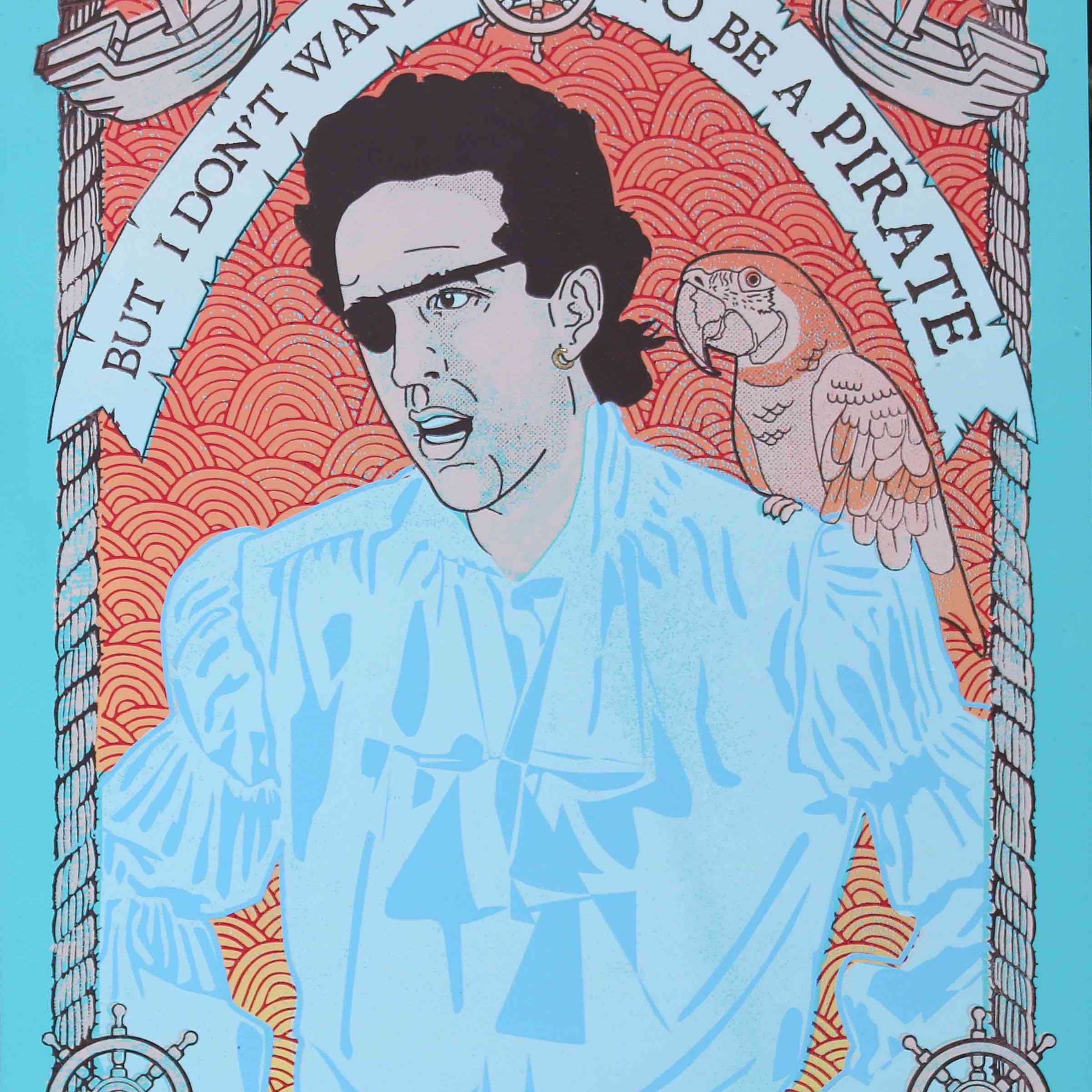 Kay Gregg - "Look Who's Pirating Now (Blue)" - Spoke Art