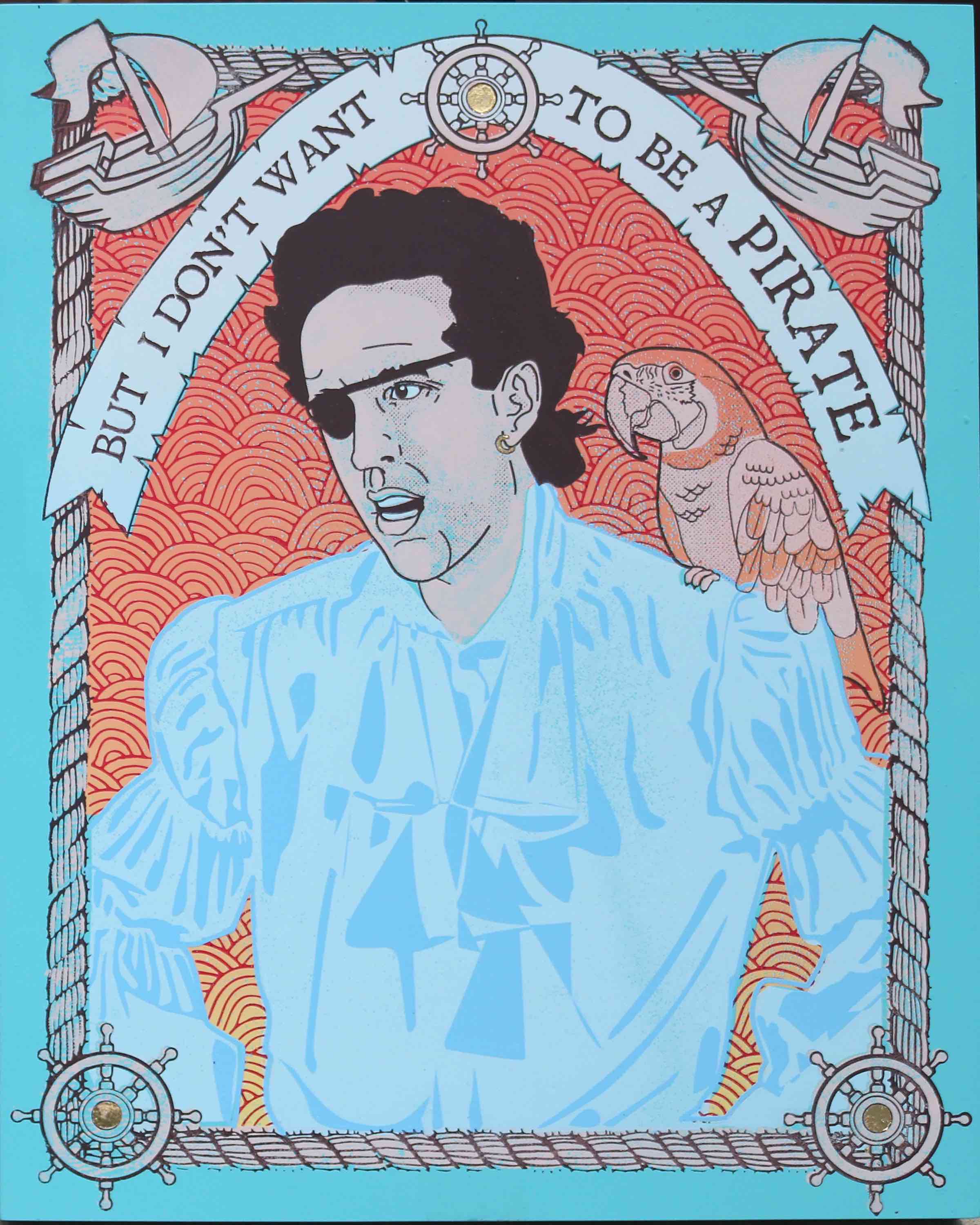 Kay Gregg - "Look Who's Pirating Now (Blue)" - Spoke Art