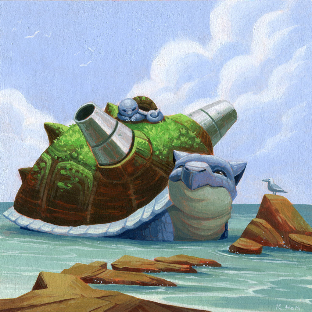 Kevan Hom - "Ocean Blue" Print - Spoke Art