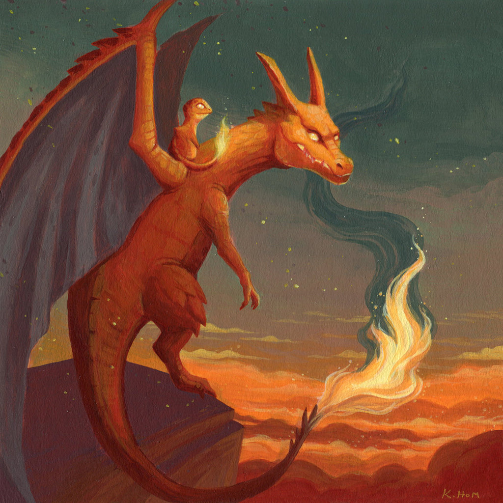 Kevan Hom - "Volcano Red" Print - Spoke Art