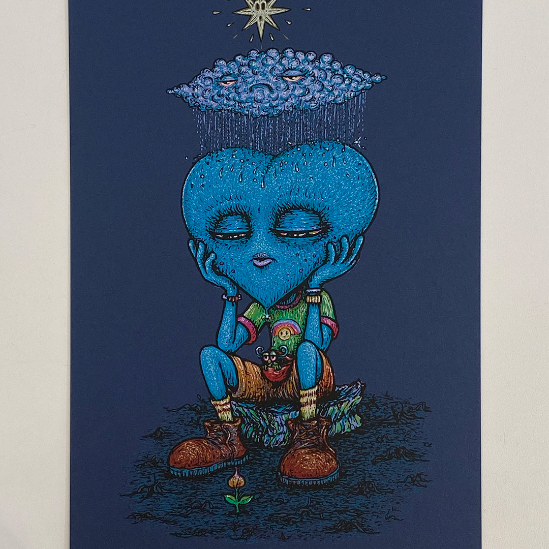 Marq Spusta - "A Sprout Amongst The Doubt" Deep Blue Edition - Spoke Art