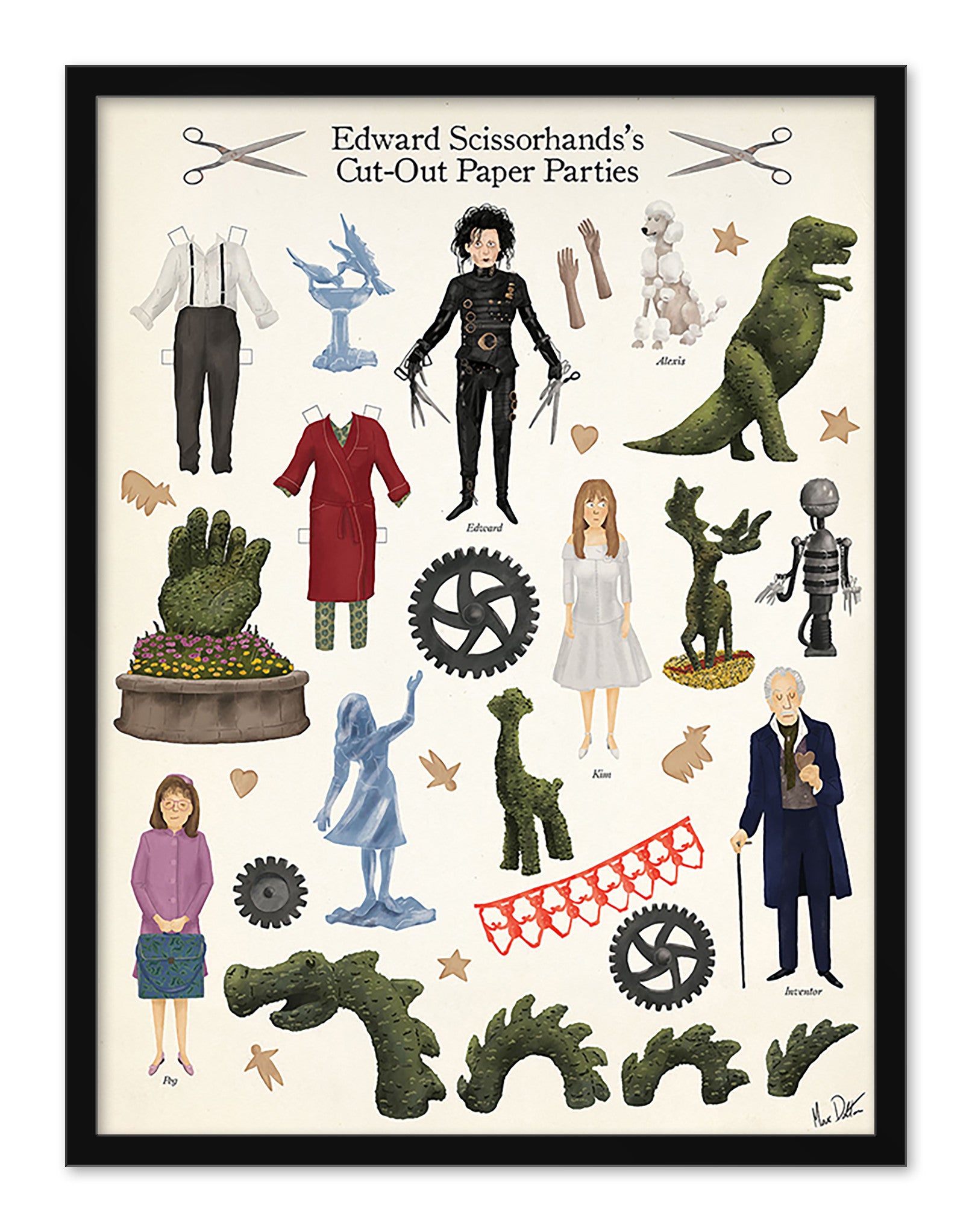 Max Dalton - "Edward Scissorhands Cut Out" - Spoke Art