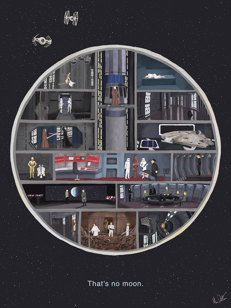 Max Dalton - "That's no moon." - Spoke Art