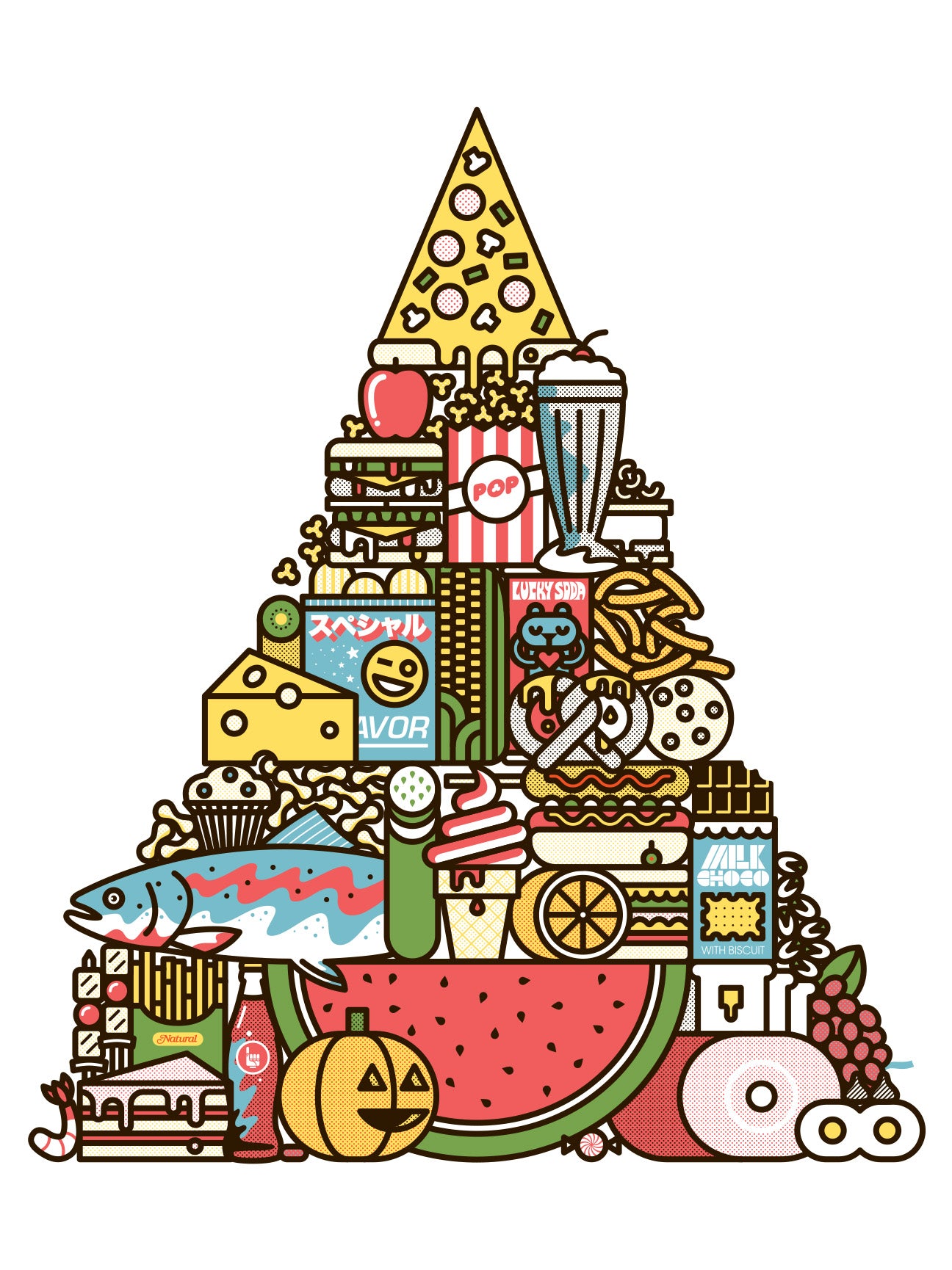 Mike Davis - "Food Pyramid" - Spoke Art