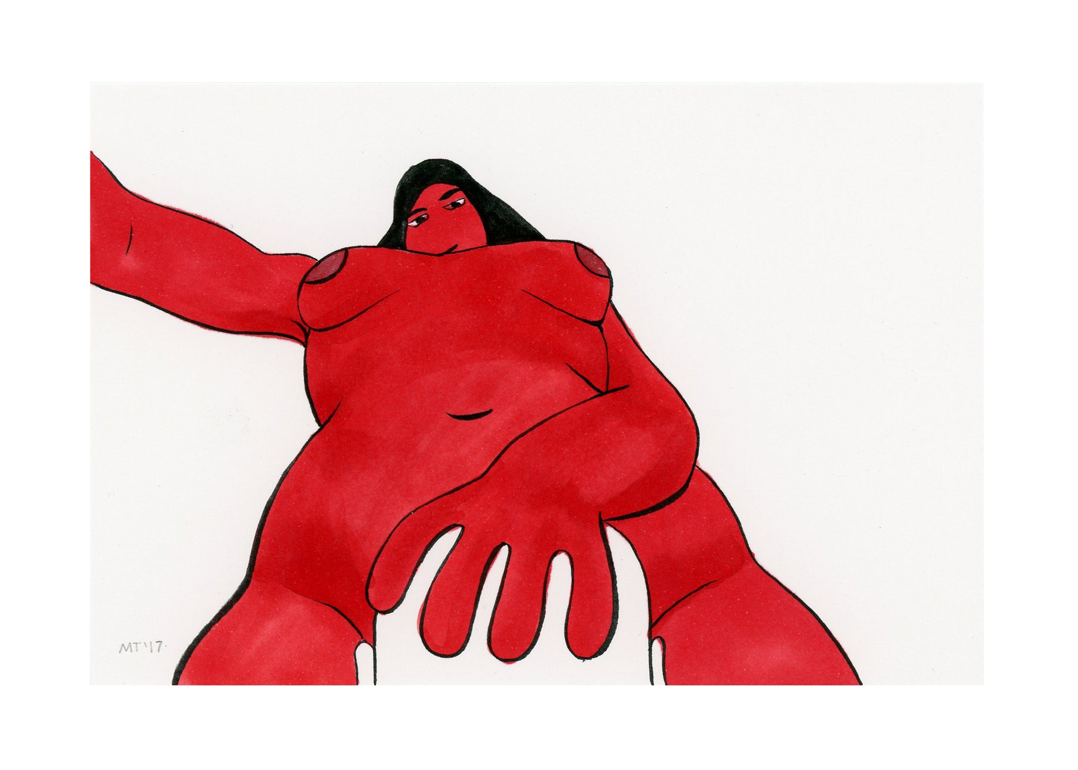 Miranda Tacchia - "When he looks more attractive when he can't speak" Print - Spoke Art